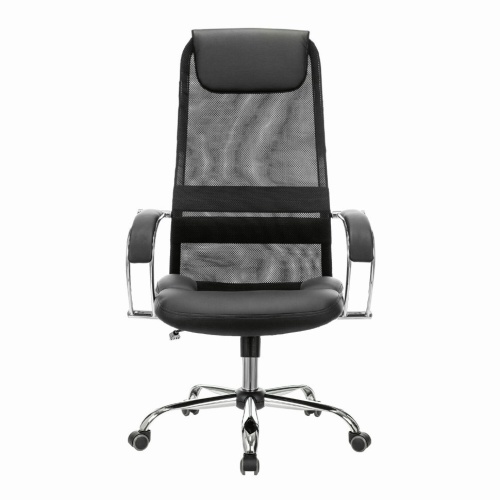 Кресло офисное Brabix Premium Stalker EX-608 CH сетка/ткань/кожзам, черное 532091 фото 2